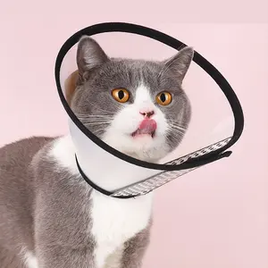 Adjustable Soft Elizabethan Collar for Pets, 6 Sizes, Anti-Scratch & Bite Protection, Comfortable Recovery Cone Design