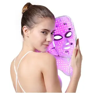 LED Light Facial Mask, 7 Color Light Facial Neck Care Mask, Facial Beauty Instrument, Personal Care Appliances for Women