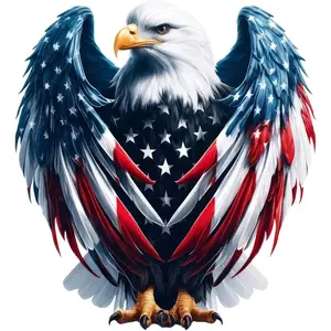 Eagle Pattern Car Sticker, Waterproof Durable Scratch Masking Self-adhesive Car Decal, Creative Decorative Decal for Car Body Window Bumper