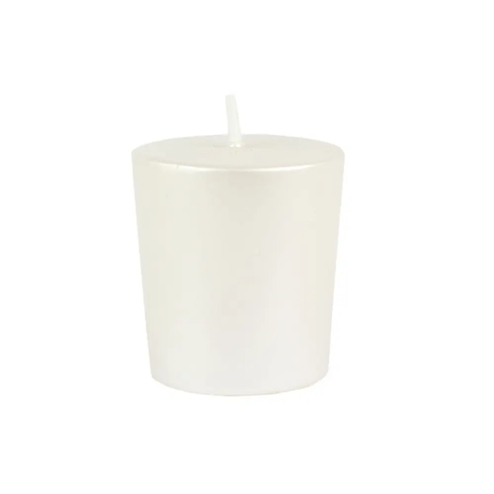 212 MAIN 12-Piece Pearl White Votive Candles, Hand-Poured Wax Home Decor Candles, 15-Hour Burn Time, Ideal for Gifting (Home Supplies)
