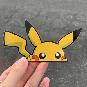 Pikachu Peeker Sticker, Cute Anime Sticker | Waterproof Vinyl Decal for Laptop, Water Bottle, Car, Gamer Gift