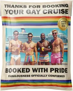 Gay Cruise Prank Mailer – Jumbo - Double-Sided - Full-Color Print (No Stickers!) Loud - Proud & Hysterically Funny Gag Gift - Funny Anonymous Prank Mailer Envelope – Hilarious Joke Gift, Gag Surprise for Friends.