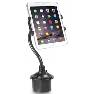 Cup Holder Tablet Mount, Nakedcellphone Car Holder for iPad Mini 5/Air 2/9.7/iPad Pro 10.5, Samsung Galaxy Tab A/E/4/3/Ellipsis, Kindle Fire HD, ZTE Zenpad, LG Gpad/X Pad and More Up to 9.5 Inches