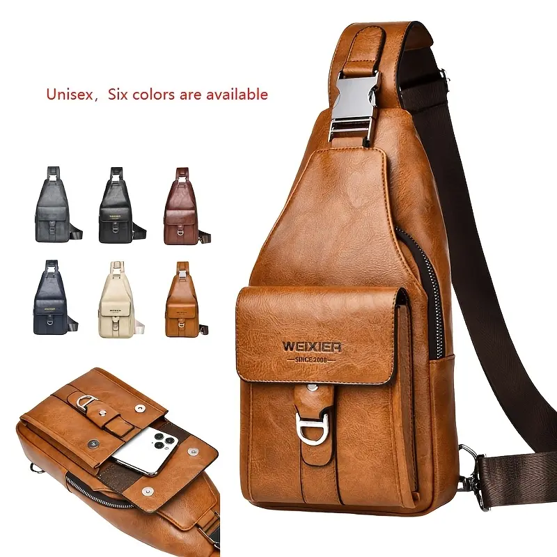 Men's Chest Bag, Premium Crossbody Bag, Men's Water-repellent Backpack, Crossbody Chest Bag, Cross-shoulder Bag, Shoulder Bag, Men's Bodybag