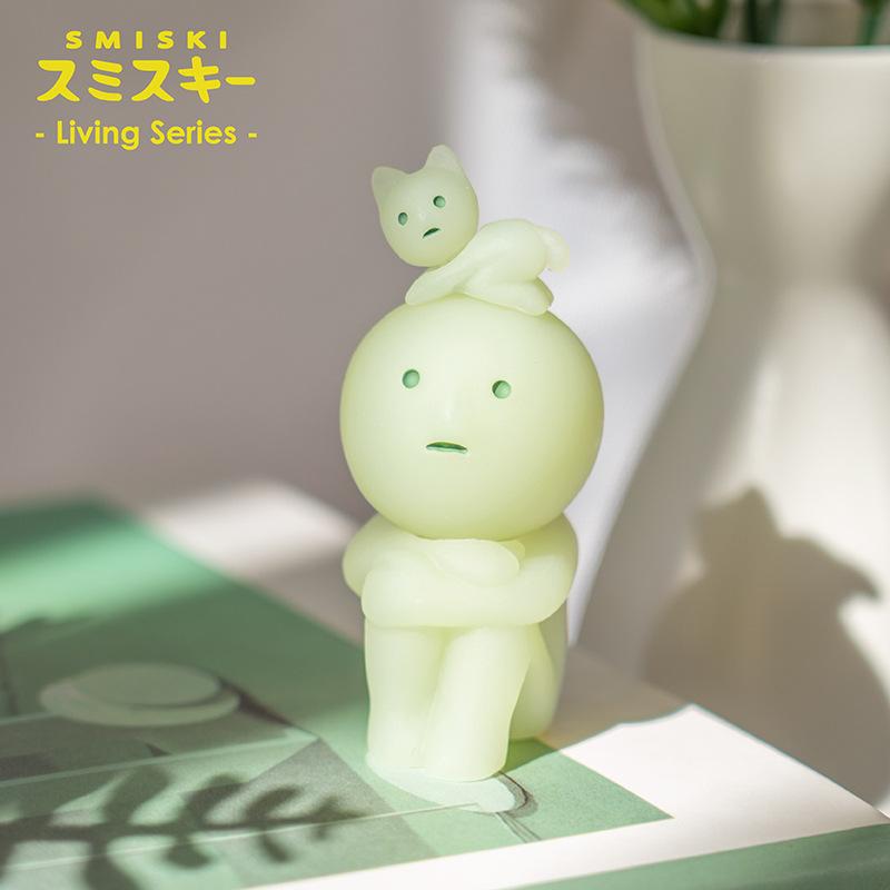 SMISKI Corner Series Living Room Japanese Luminous Trendy Blind Box Figurine Cute DollBest