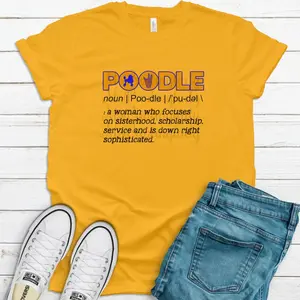 SGRho Poodle Noun Hand Sign Unisex Shirt. sigma gamma rho tshirt