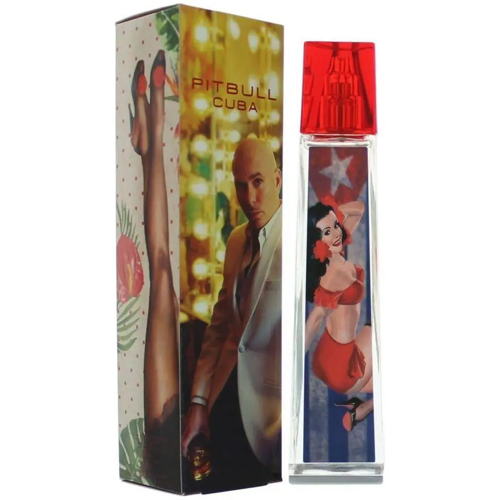 PITBULL Cuba Women's EDP Spray, 3.4 fl oz Perfumes for Women with Citrus-Infused, Amber, Botanical Floral Blend, Fresh Aroma, New in Box, Single Item Fragrance, Citrus-Infused Women's Fragrance