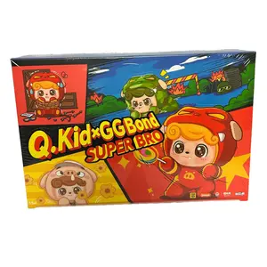 Q.Kid x GG Bond Super Bro Series Vinyl Collectible Plush Keychain Pendant for Collectors Soft Huggable Compact Design Official Collaboration