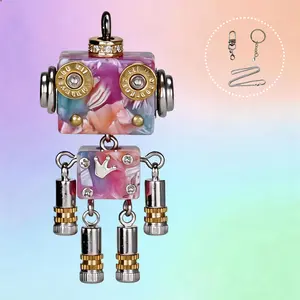 Mewodo Thinko Nova 3-in-1 Handmade Bag Charm Keychain Pendant Necklace