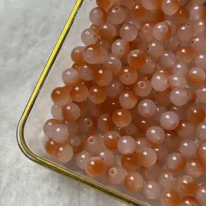 10MM Sunset orange glass bead 50ML