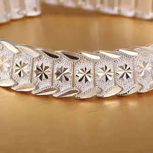 A fashionable broadband bracelet designed with Euro coins, suitable for both men and women, with low sensitivity, suitable for daily wear and special occasions, making it an ideal Christmas gift