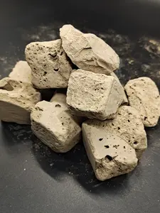 Naturally Tacky Texture Yellow-Brown Kaolin Clay Lumps Edible Additive-Free Rich in Montmorillonite Silicon & Magnesium for Health Trace Elements Supplement