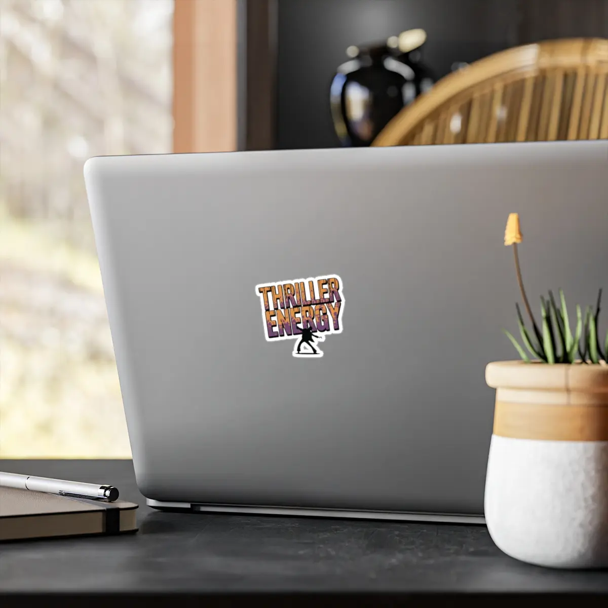 Thriller Energy sticker | Halloween season | gifts for black girls | melanin sticker Kiss-Cut Vinyl Decals Decor Decorative