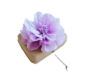 Pachamama Honoring Kit: Biodegradable Urn with Lilac Tissue Paper Flower – A Tribute of Love and Respect