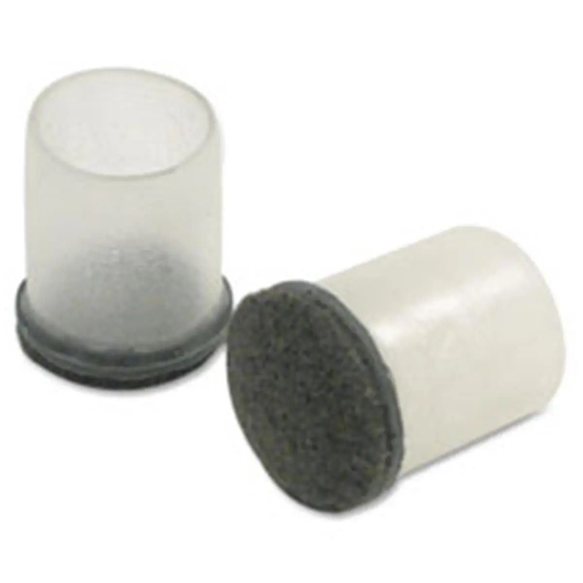 212 MAIN 1 in. Clear Sleeve Floor Protectors - Furniture Protection, Slip-On Type, Transparent Look, Universal Fit