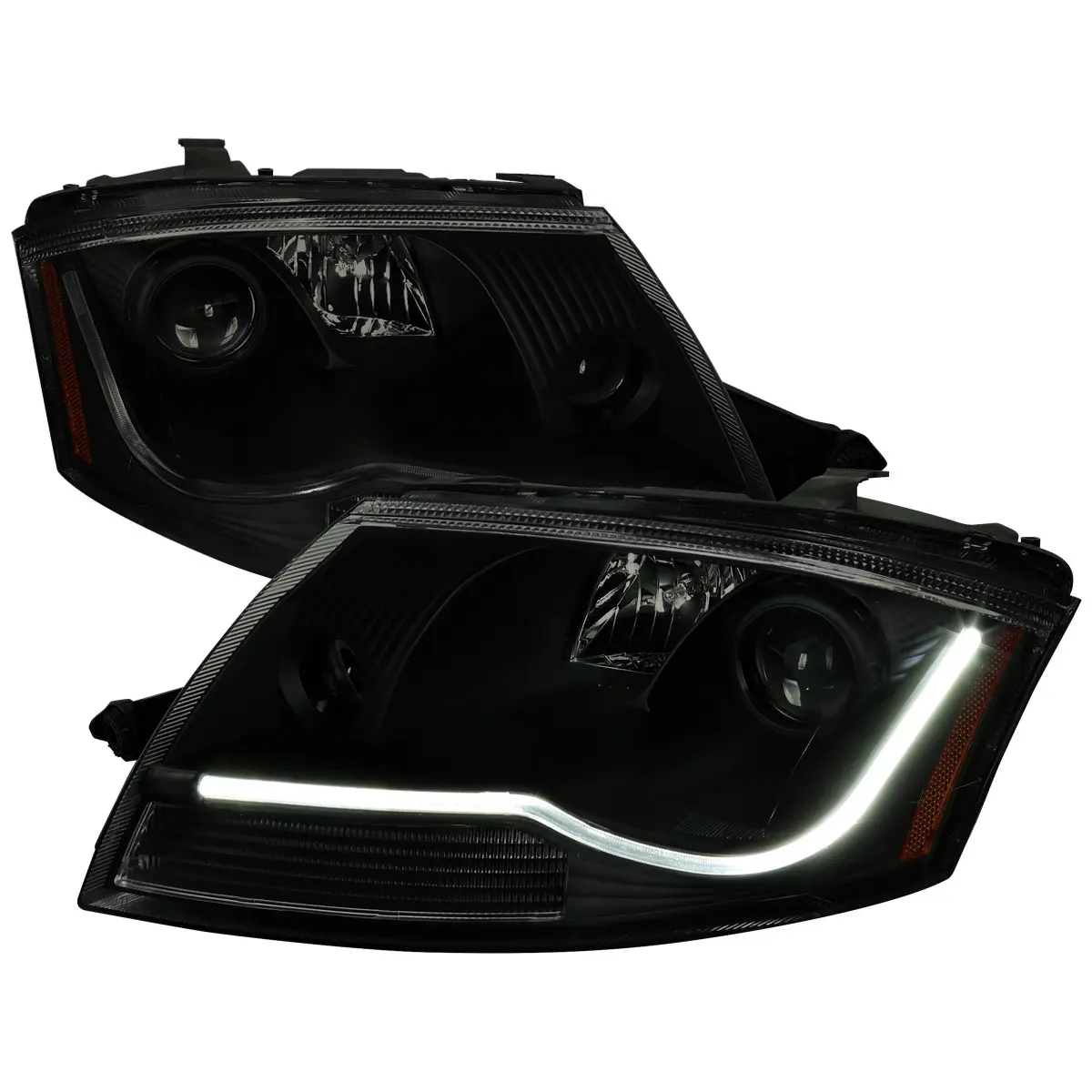 1999-2006 Audi TT LED Bar Projector Headlights (Black Housing/Smoked Lens) 1999-2006 Audi TT LED Bar Projector Headlights (Black Housing/Smoked Lens)