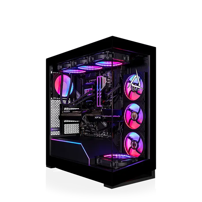 CLX Horus Gaming PC - Intel Core Ultra 9 285K 3.7GHz 24-Core Processor, 96GB DDR5 5600 RGB Memory, GeForce RTX 5080 16GB GDDR7 Graphics, 2TB NVMe M.2 SSD, 8TB HDD, 360mm AIO, WiFi, Phanteks NV5 Mid-Tower Black, 8 RGB Fans, Windows 11 Home 64-bit