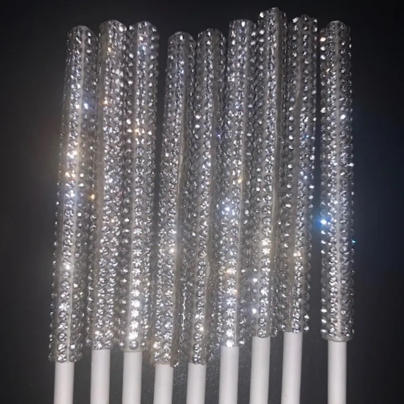 Colorful Rhinestone Cake Pop Treat Sticks Bling Decor birthday party