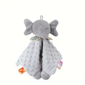 Plush Youngsters Soothing Towels—Soft and adorable toys available in pink, blue, gray, and white | Elephant and unicorn designs—the perfect choice for Christmas and Halloween gifts