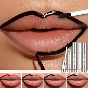 Off Lip Stain - Long Lasting Matte Lip Tattoo, Transfer Proof Lipstain Infused, Matte Finish, For All Light Beige Types, Creamy Formula, Intensely Pigmented, Red & Multicolor
