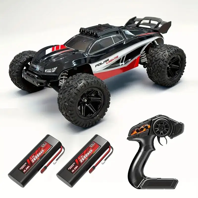 Remote Control Car for Kids, 1:8 High Scale 45KM/H High Speed RC Vehicle, Off-road Sport Utility Vehicle, RC Truck, Supports Vehicles Racing Together, LED Light, with 2 Rechargeable Batteries, Birthday Gift Christmas Gift Boys Beginner Adutls