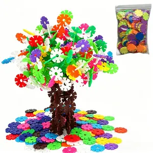 199pcs/299pcs Snowflake Block Set, Educational Toy Kit for Kids, Perfect for Classroom Activities, Birthday and Holiday Gifts