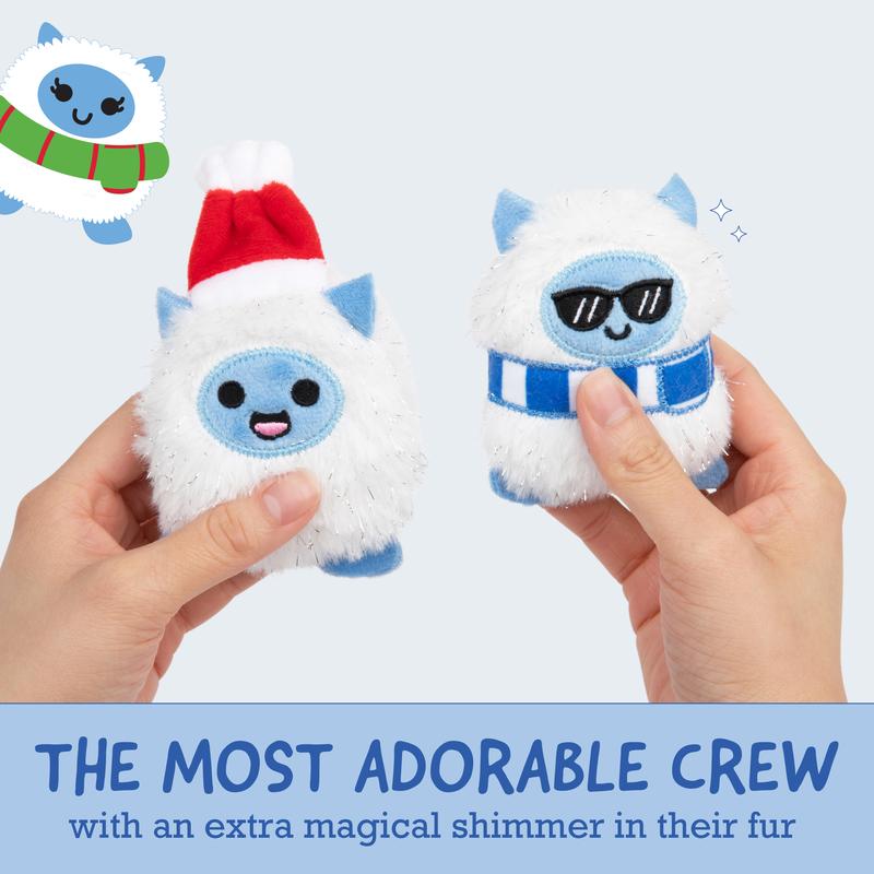 Emotional Support Yetis by Relatable – Cuddly Stuffed Animals, Plushies, and Cute Stuff, Great Gift Ideas for Loved Ones of All Ages, Includes 5 Plushies with Carrying Basket
