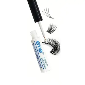 Waterproof Long-Lasting Eyelash Glue, 4 Pcs Set Quick-Dry Eyelash Extension Glue, Professional Eye Makeup Tool for Women & Girls, DIY Eyelash Extensions