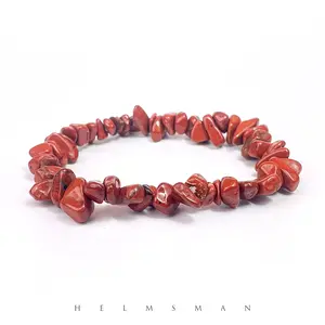 [Direct Buy] 1 Count Red Jasper Chips Bracelet - Direct Buy.
