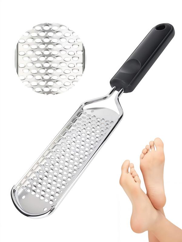 LMMAKE Professional Stainless Steel Foot File with Detachable & Reusable Design Abrasive Surface for Dead Skin Calluses & Rough Patches Ideal for Home Pedicures Salon Treatments Foot Care for Adults