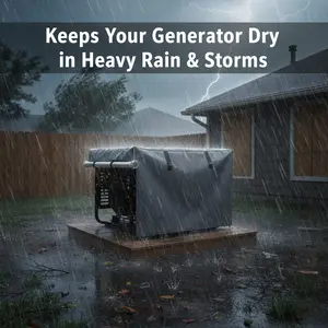 outdoor generator cover,Stop rain & sun from destroying your generator,heavy duty generator cover,Thick. Waterproof. Windproof. Built to last.Storm season ready Protect your generator now universal generator cover grey