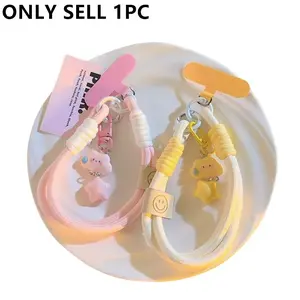 Fashionable Cloud Star Phone Case Lanyard Keychain, Short Strap Camera Chain, Universal Daily Use Accessory, Stylish Wristband Holder, Phone Charm