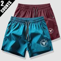 Lake Blue + Wine Red