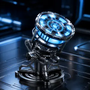 Arc Reactor LED Collectible Chest Light, Metal Superhero Core Display Prop with Wearable Light-Up Design & Gift Box graduation