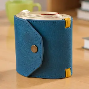 Men's Hapticwallets Vintage Faux Leather Wallet with Secure Buckle Closure Holds 1-99 Notes Compact Daily Carry Essential