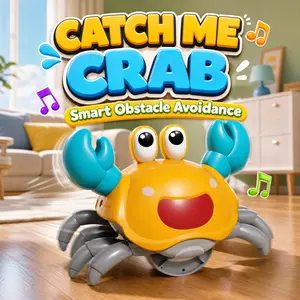 Escaping Crab Toy: The Ultimate Tummy Time Assistant for 3-12 Months Babies outdoorfun