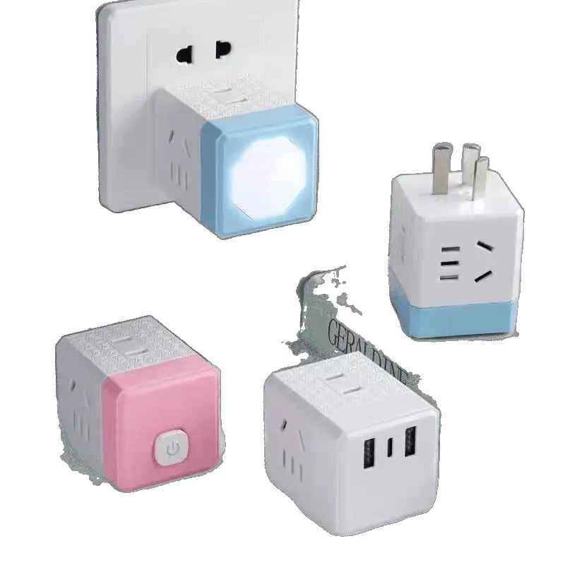 Magic Cube Socket Three-Dimensional Square Power Strip Multi-Functional ...