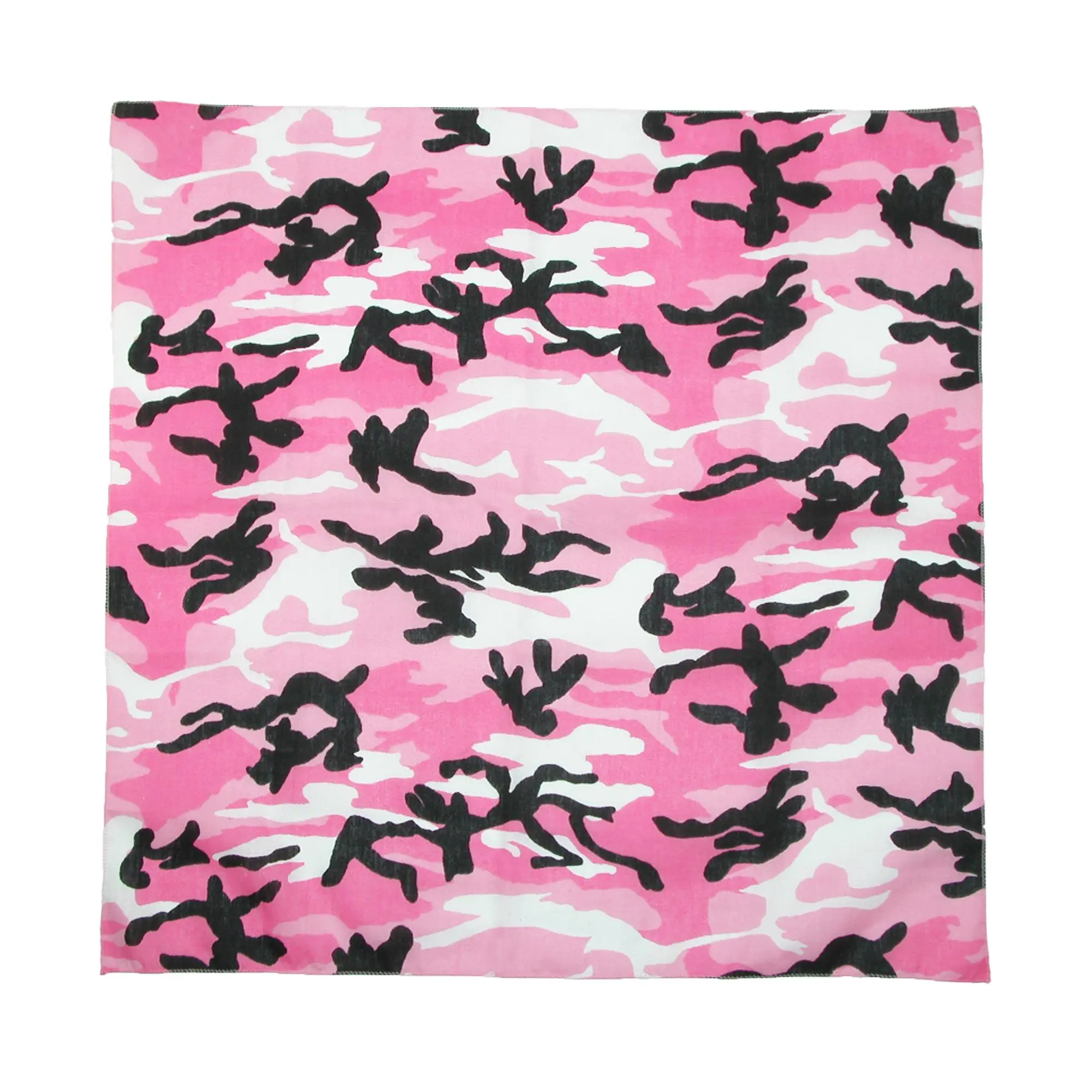 CTM Women's Cotton Pink Camo Handkerchiefs, Outdoor Expressive Multi-Use Bandanas (Pack of 5), Female, Camouflage, Accessory, Fashionably Ties, Square Scarf, Turban, Festive Garland
