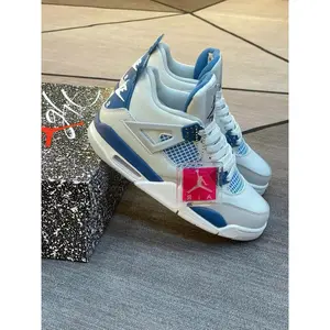 JD4 Military Blue Sports Sneakers White Blue  – Unisex Sports Shoes with a Stylish Color Combination | Clever Man Store