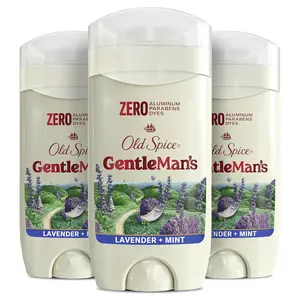 Old Spice GentleMan's Aluminum Free Dry Feel Deodorant for Men, 24/7 Lasting Freshness, Gentle on Skin with Skin Conditioners, Lavender + Mint Scent, 3.0 oz (Pack of 3)