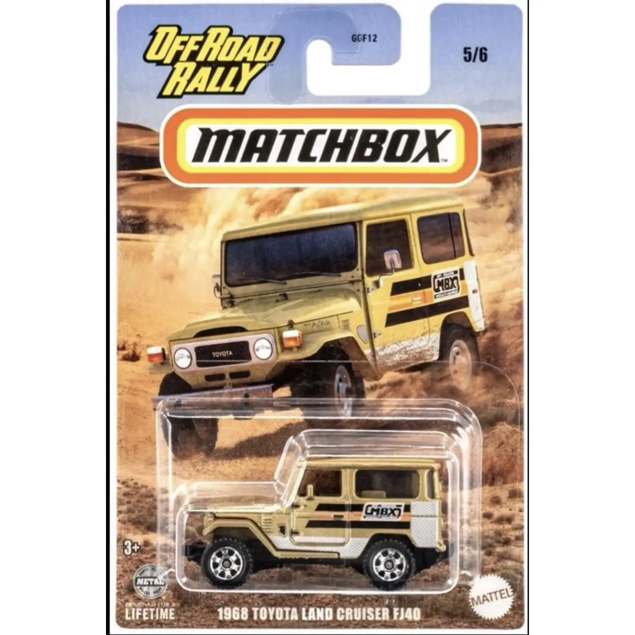 Matchbox Off Road Rally 1966 Toyota Land Cruiser FJ40 Diecast Model Car 5/6 Series 56812