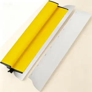 32-Inch Stainless Steel Drywall Skimming Blade, Smoothing Knife for Wall Leveling and Finishing, Reusable Drywall Taping Knife with Extra Blade Insert, Precision Leveling Tool for Smooth Wall Surface, 80cm Wide Blade for Professional Drywall Finishing