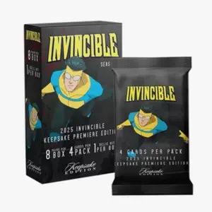 2025 Invincible Season 1 Keepsake Premiere Blaster 8 Pack Trading Card Box