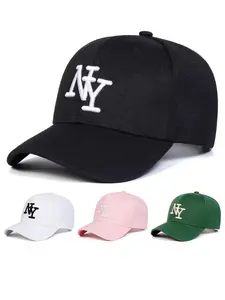 New Baseball Cap, Stereo Ny Letter Snapback Hat, Unisex Reversible Street Dance Cap, Large Head Size, Fashionable Casual Sunshade Hat