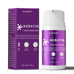 Keratin conditioner, enriched with collagen nourishing ingredients, helps prevent frizz and nourish split ends. It deeply hydrates and restores hair vitality, promoting thicker hair, suitable for all hair types.
