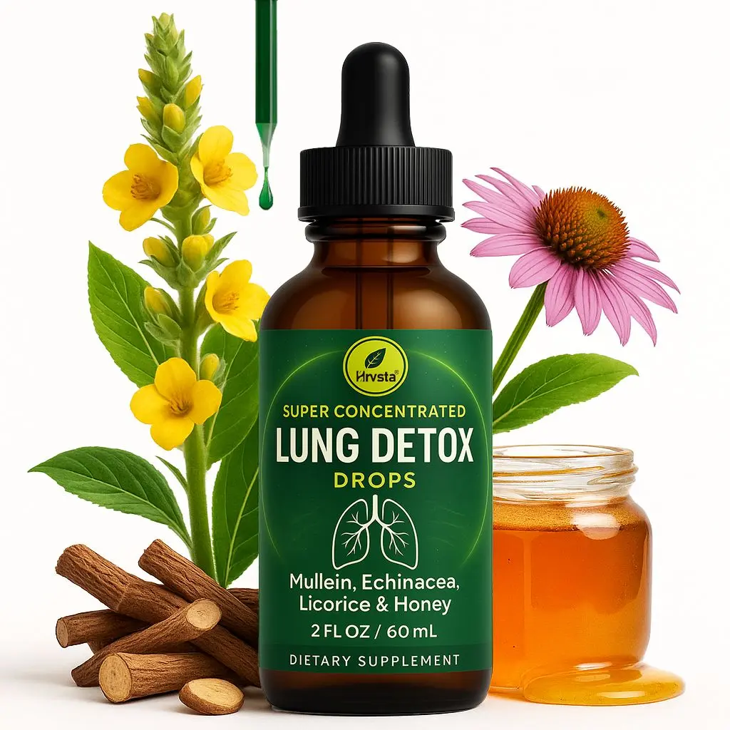 summervibes Deep Lung Detox Drops | Mullein Herbal Lung Cleanse — Clear Phlegm & Ease Breathing | Natural Respiratory Support + Immune Boost,summerwins