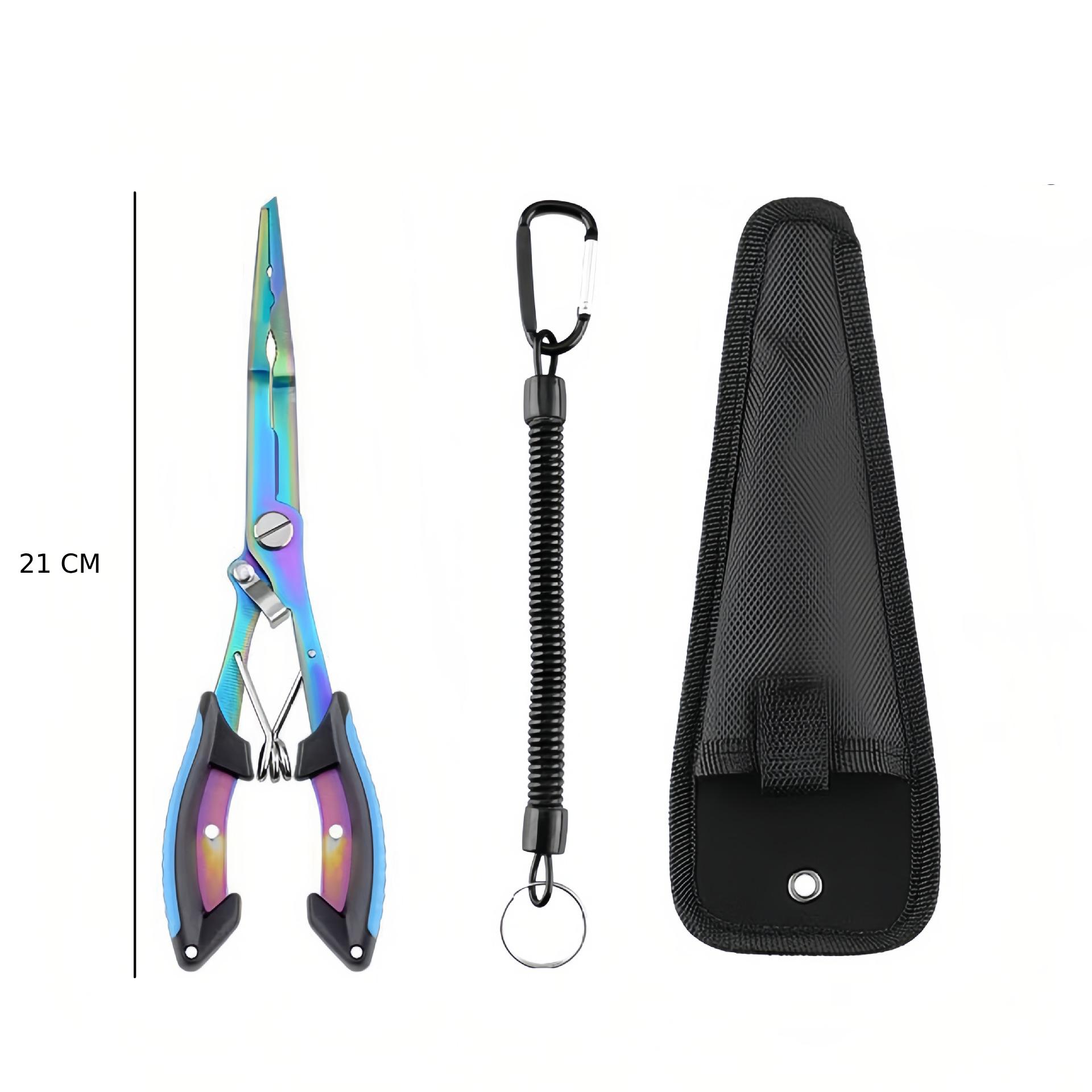 3-in-1 Colorful Multifunctional Fishing Pliers: Integrates Line Cutters and Split Ring Pliers; Suitable for Freshwater and Saltwater Fishing; A Perfect Gift Designed with Anglers in Mind
