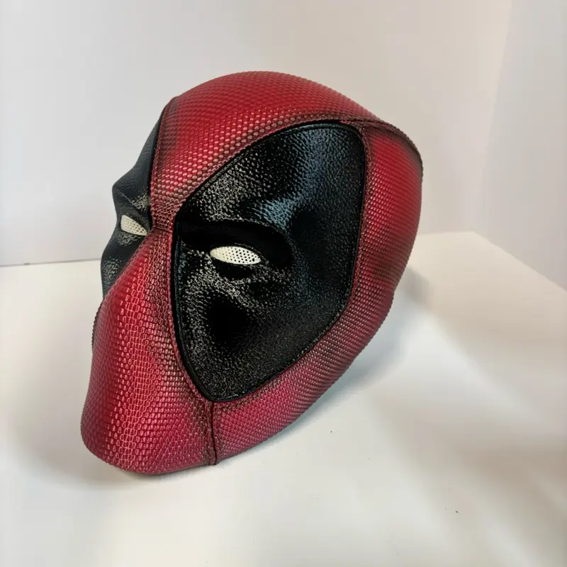 Red and Black Superhero Mask
