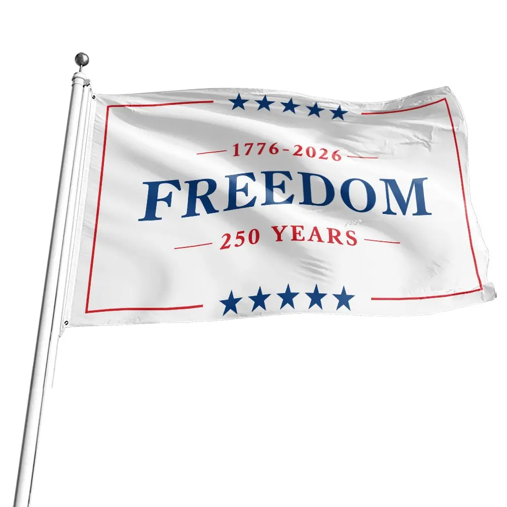 Freedom 250th Anniversary American Flag 3x5 Feet, Freedom 1776-2026 Usa Flag for Independence Day Celebration, Patriotic Decoration, Decorative Banner, Wall Decor Flags, Yard Sign Banner