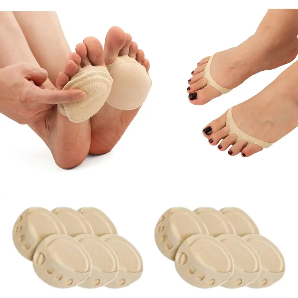 6 Pairs Five Finger High Heels Invisible Socks Non-Skid Bottom Beauty & Personal Care Breathable Comfort Comfortable Cotton Fabric